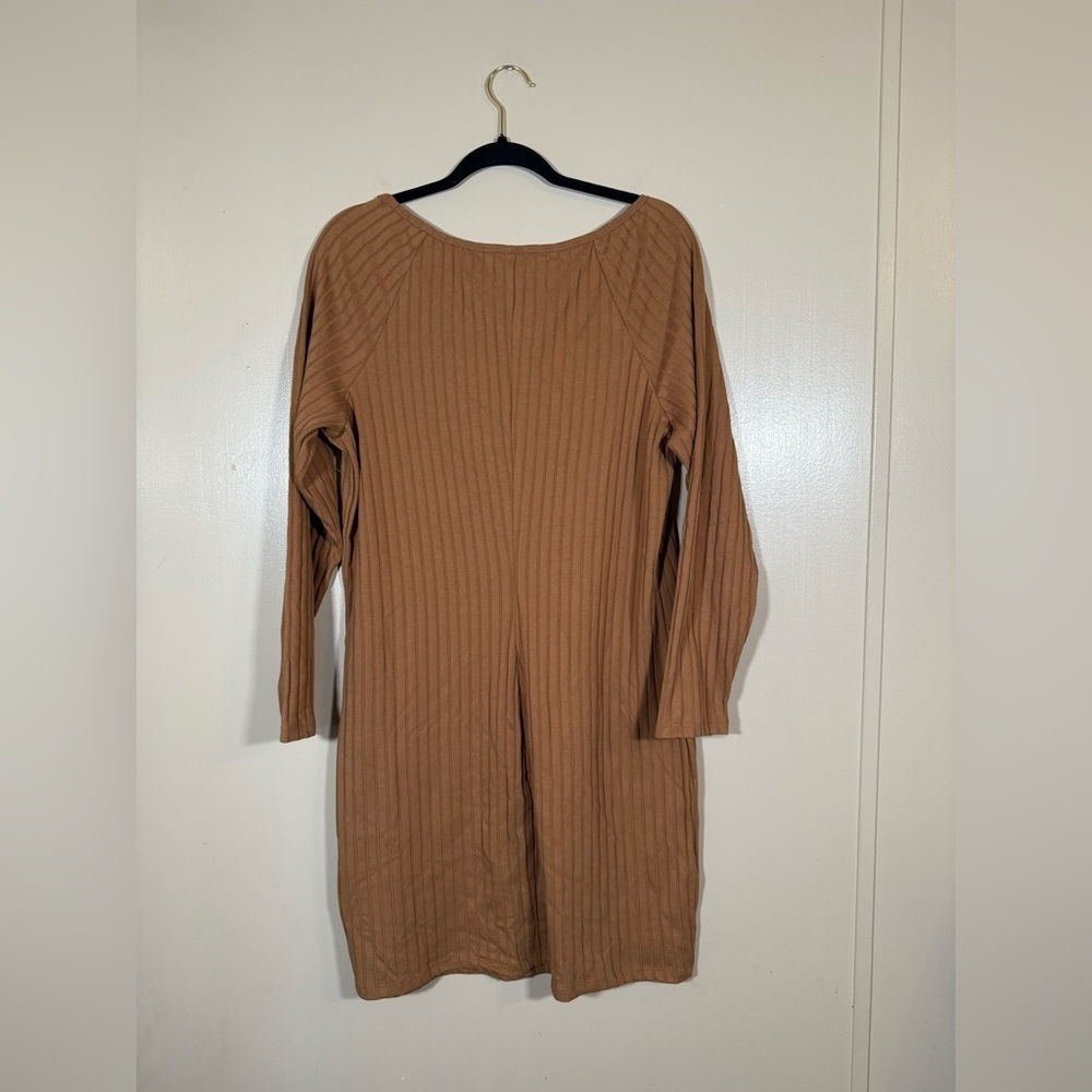 NWOT Old Navy Ribbed Knit Granola Dress size 2X - Picture 2 of 5